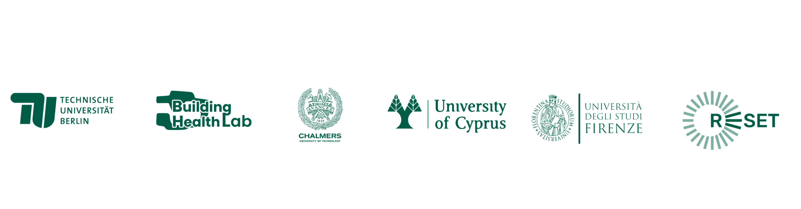 Conference consortium: Technische Universität Berlin, Building Health Lab, Chalmers University of Technology, University of Cyprus, Università degli Studi di Firenze, RESET